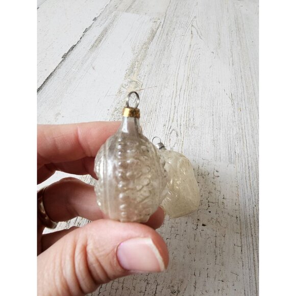 Antique Mercury glass star flower ornament glass Xmas tree - Picture 4 of 12